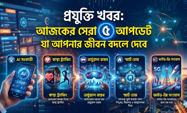 প্রযুক্তি খবর: আজকের সেরা ৫ আপডেট যা আপনার জীবন বদলে দেবে
