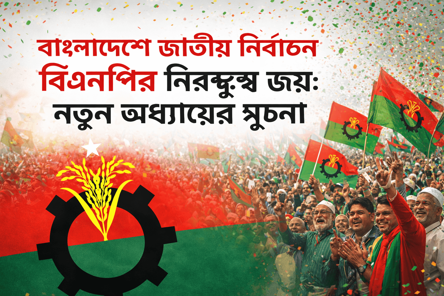 বাংলাদেশে জাতীয় নির্বাচনে বিএনপির নিরঙ্কুশ জয় নতুন অধ্যায়ের সূচনা