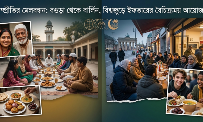 সম্প্রীতির মেলবন্ধন বগুড়া থেকে বার্লিন, বিশ্বজুড়ে ইফতারের বৈচিত্র্যময় আয়োজন