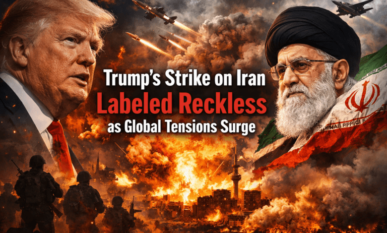 Trump’s Strike on Iran Labeled Reckless as Global Tensions Surge