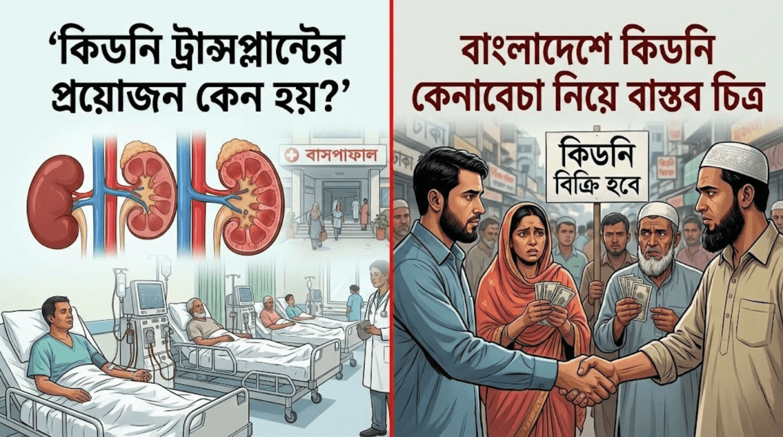 কিডনির দাম কেমন পাওয়া যায়? বাস্তবতা, আইন এবং মানবিক দিক