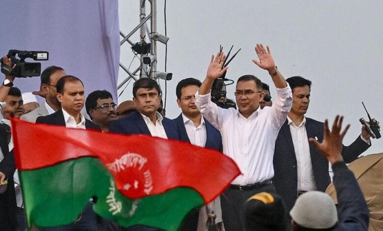 ট্রাফিক সিগনালে তারেক রহমান