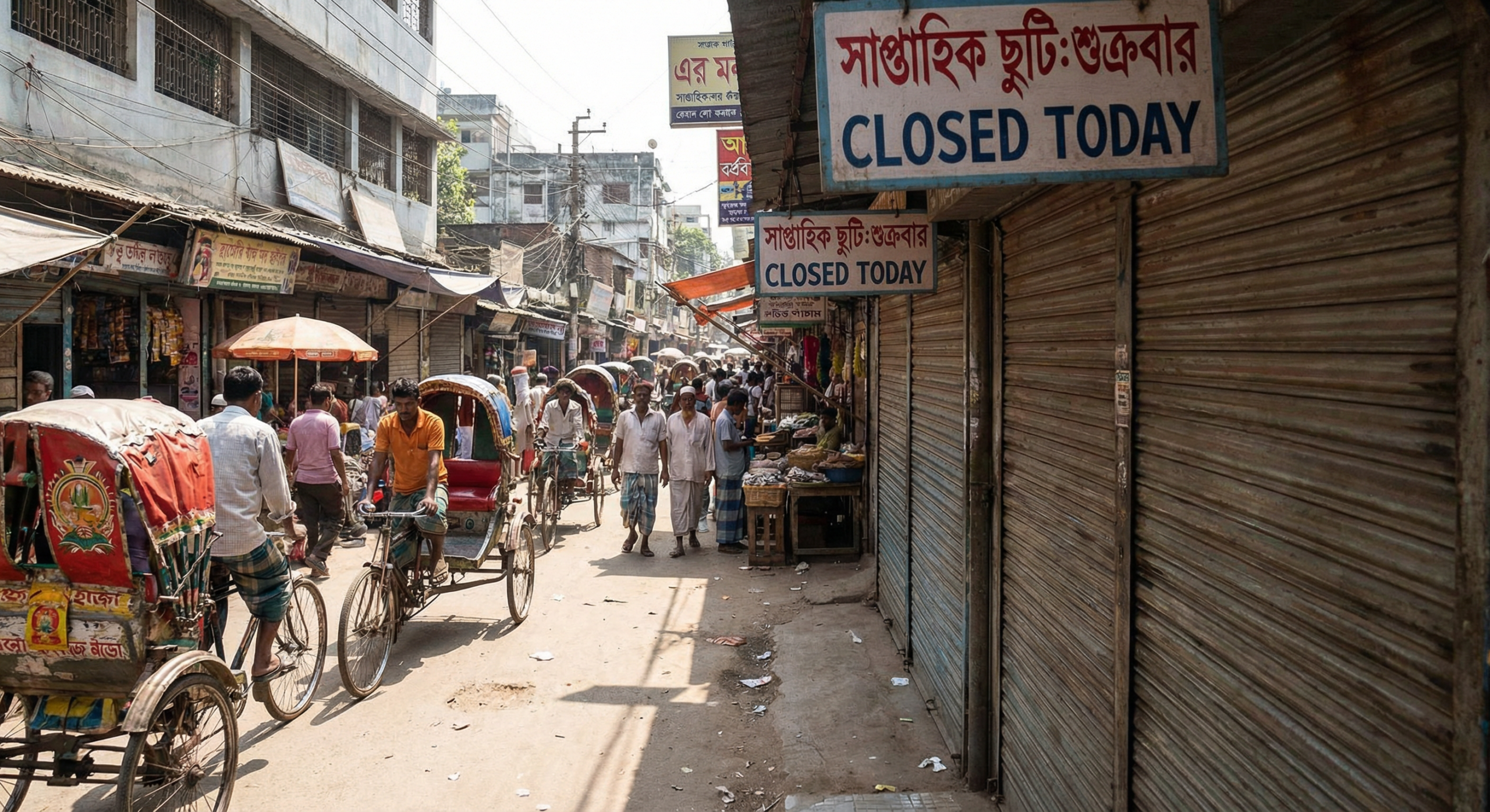 শুক্রবার রাজধানীর মার্কেট বন্ধ